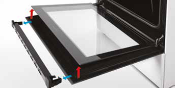  Просто снять и легко отмыть стекло дверцы