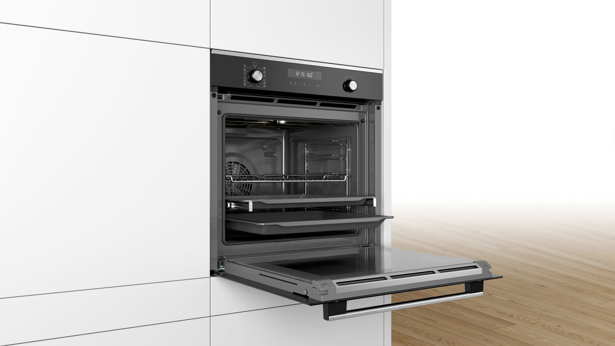 Телескопические системы духового шкафа Bosch HBA337BW0R