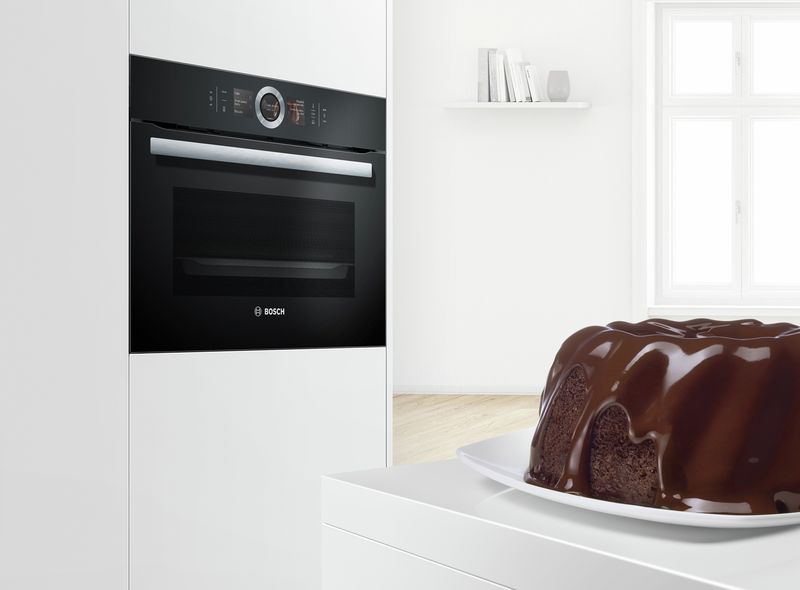 Компактные духовые шкафы: найдется место на каждой кухне Bosch HBG537NB0R