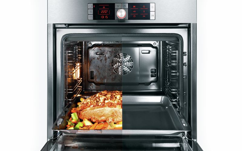 Легкая и быстрая очистка духового шкафа Bosch HBG537NW0R