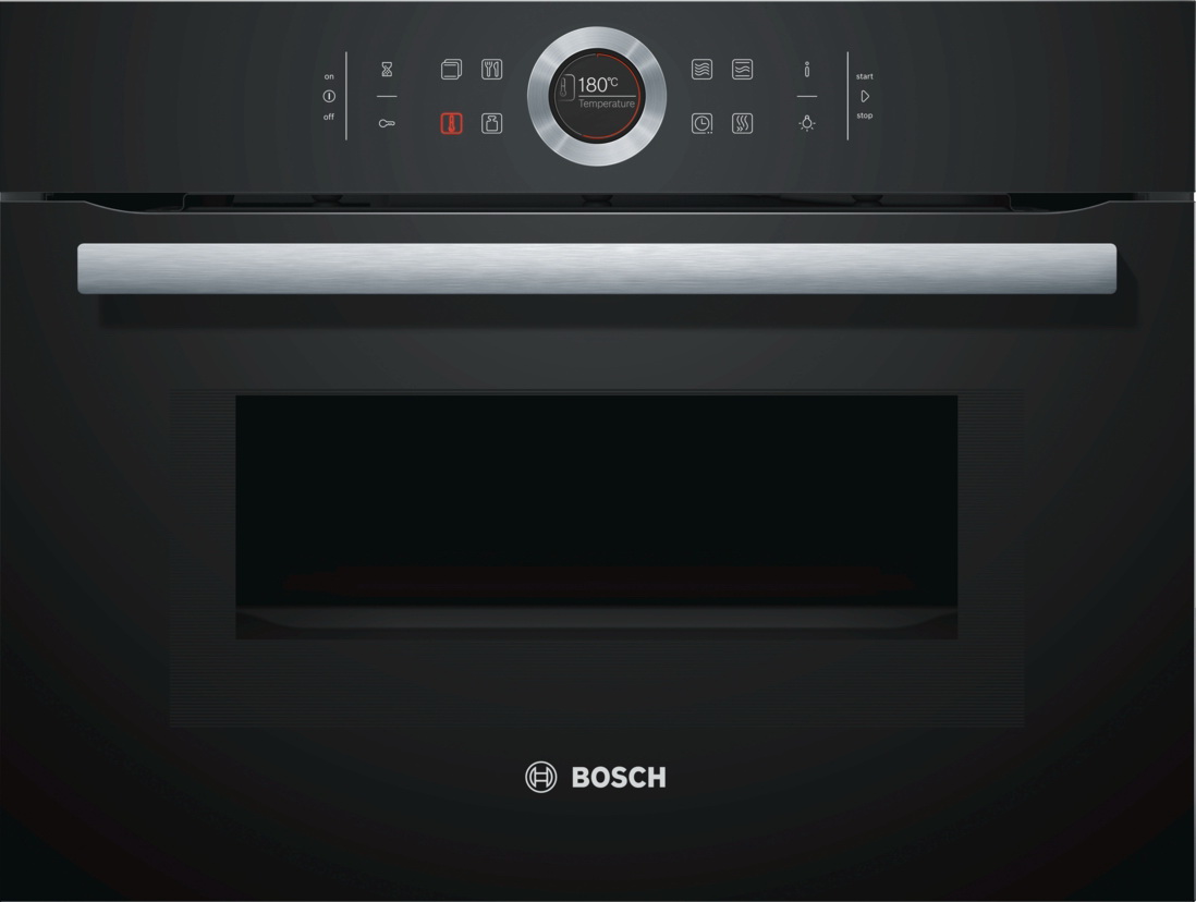 Компактный духовой шкаф с свч Bosch CMG633BB1 – Korzina