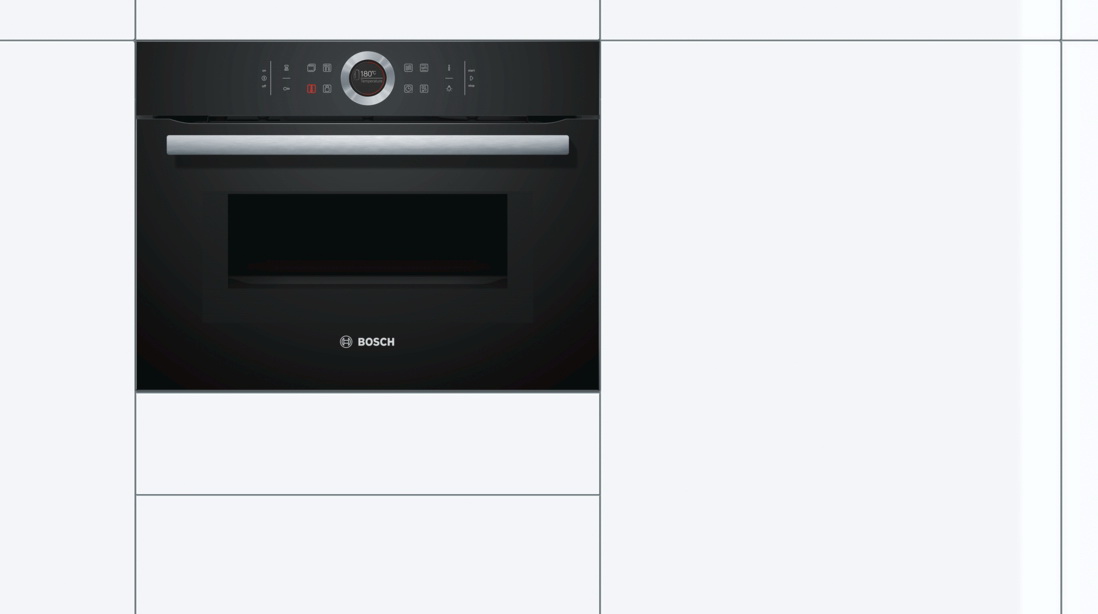 Компактный духовой шкаф с свч Bosch CMG633BB1 – Korzina
